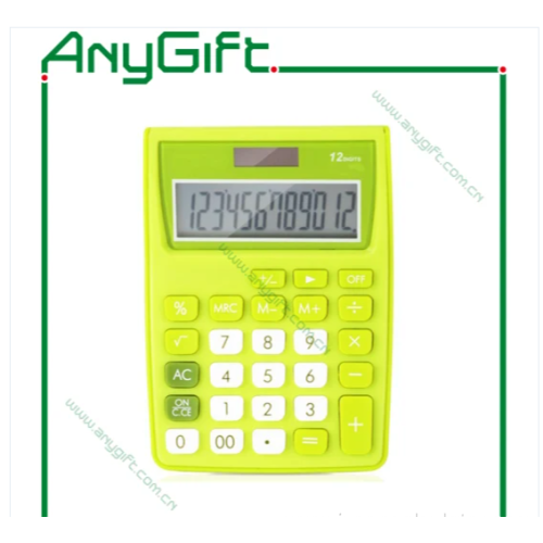 pocket aluminum calculator 12 digital with solar power
